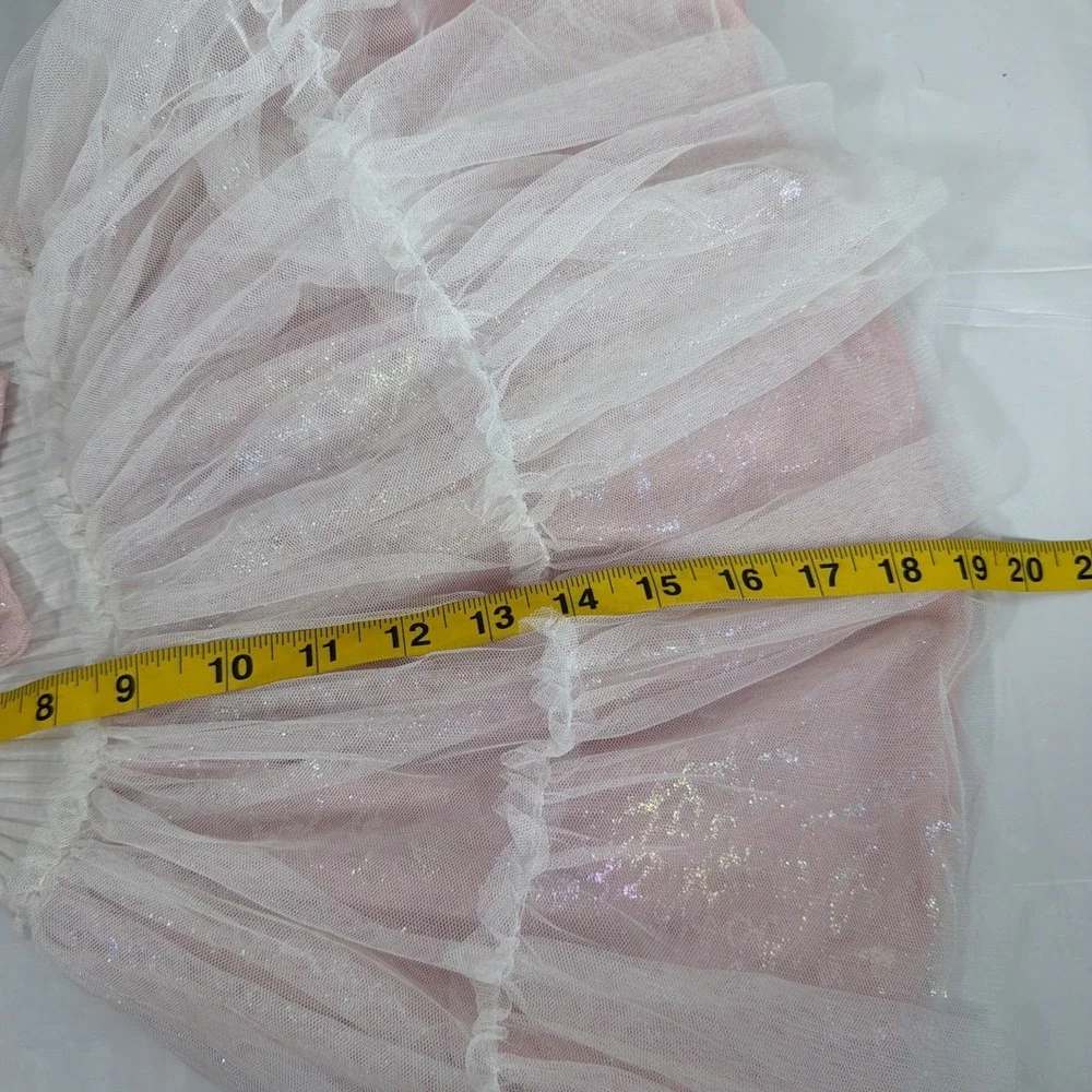 Little Lass‎ Pink Frilly 2T Dress. Lace Tulle And Ruffle.